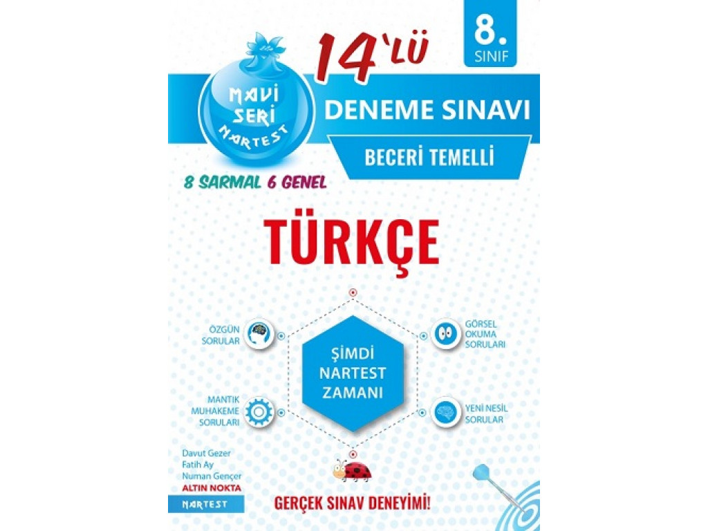 Nartest 8. Sınıf Mavi Türkçe 14 Deneme Sınavı